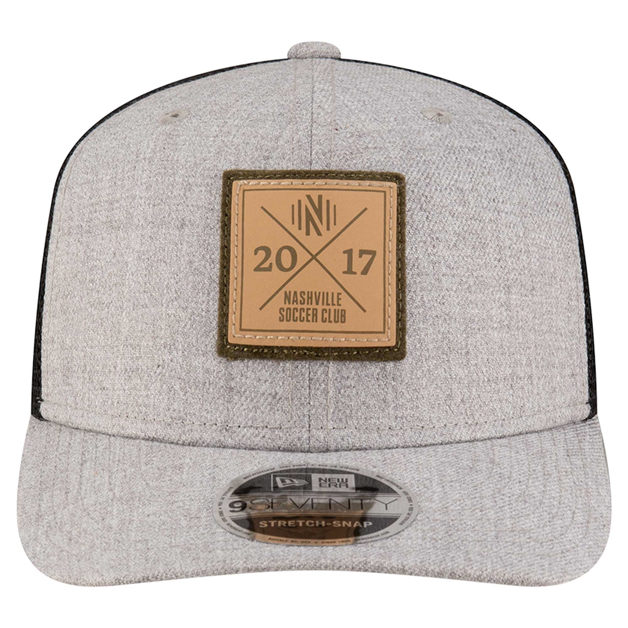 Men's New Era Heather Gray Nashville SC 9SEVENTY Stretch-Snap