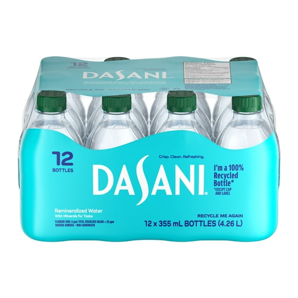 Dasani Water Bottles, 355 mL, 12 Pack, 355 mL