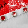 thumbnail image 4 of Feelyou Stars Xmas Tree Curtains Pack of 2 (42x84 Each), Glitter Winter Snowflake Curtains Blackout, Fashion Western Festival Bedroom Curtains, 4 of 6