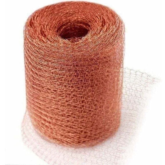 High Quality Anti Rodent Mesh, 100% Copper Anti Slug Snail Mouse Rat Birds Nematodes Ferramol, Knitted Copper Netting for Indoor, Garden (6 Meters)