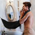 thumbnail image 5 of Paño de afeitar para barba, paño de fijación para barba, paño de limpieza para barba, paño para recortar barba (paño negro + ventosa transparente), 5 of 5