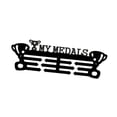 thumbnail image 4 of Perchero de exhibición de medallas de metal para , resistente soporte de pared para medallas deportivas para corredores de larga distancia,, 4 of 8