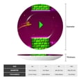 thumbnail image 4 of Lsque Geometry Dash Pattern Ceramic Decorative Plate Decorative Plates with Display Stand Personalized Porcelain Plate Ceramic Ornaments for Wall Hanging Decoration-6in, 4 of 6