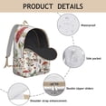 thumbnail image 4 of Boho Mushroom Backpack with Large Storage, Water-Resistant Fabric, Ergonomic Shoulder Design, 4 of 5