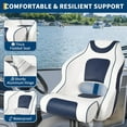 thumbnail image 2 of Pontoon Boat Seat with Thickened Sponge Padding,Captain Bucket Seat for Fishing Boat Sightseeing Boat,Speedboat,Canoe,1-Piece Blue/White/Red, 2 of 8