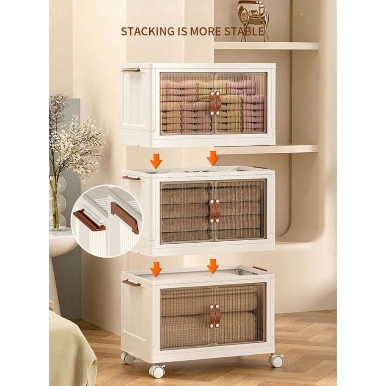 INO Design 18'' Inch Multi-Layer Folding Storage Cabinet With