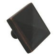 thumbnail image 2 of GlideRite 1-1/4 in. Classic Square Pyramid Cabinet Knobs, Oil Rubbed Bronze, Pack of 10, 2 of 4
