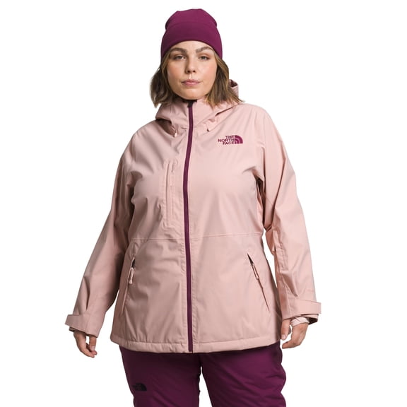 The North Face Freedom NF0A7WYRLK6 Jacket Women Pink Moss Stretch Hooded SGN1044 (Pink,Plus,2X)