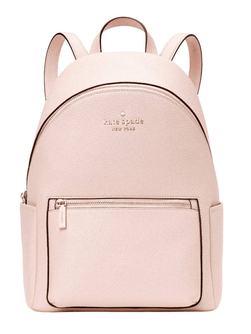 【特価セール】Kate Spade llic leather dome バッグ Kate Spade Leila Pebbled Leather Medium Dome Backpack- Black