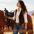 thumbnail image 7 of DESIGNICE Western Earrings,Metal Western Earrings,Artistic Style Western Jewelry for Women,4.8"X2.4",Style2, 7 of 7