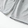 thumbnail image 6 of safuny Short Pants for Men Comfy Lounge Casual Soft Relaxed Casual Wear Solid Color Elastic Waist Fashion Fall Spring Trousers Shorts with Pocket Gray M, 6 of 8