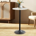 thumbnail image 6 of REKHH  Bar Table 40 Inch Round Table Height Top Pub Table Cocktail Table for Home, Kitchen and Dining Room,23"D x 23"W x 39"H, 6 of 7
