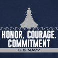 thumbnail image 3 of CafePress - Navy Honor Courage Commitment Dark T Shirt - Men's Classic Graphic Cotton T-Shirt, 3 of 4