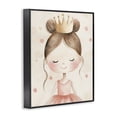 thumbnail image 2 of Stupell Industries Cottage Pink Ballerina in Crown Black Framed Giclee Art, 11 x 14, by Creative Studio, 2 of 8