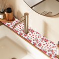 thumbnail image 2 of Yayeee Faucet Mat for Kitchen Sink 14.7" Diatomite Long Splash Guard Pad, White Cartoon Fire Truck Pattern, 2 Pack, 2 of 7