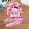 thumbnail image 4 of CPNG Infant Kids Toddler Baby Girl Sweatsuit Outfits Long Sleeve Cute Animal Print Crew Neck Tops Sweatshirt Pants Casual Outfits Set(Hot Pink,12-24 Months), 4 of 4