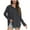 Dark Gray, variant on Hoodies for Women Pullover Casual Long Sleeve V Neck Split Side Fall Tunic Tops Solid Color Loose Hooded Sweatshirts