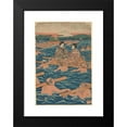 thumbnail image 2 of Andō Hiroshige 11x14 Black Modern Framed Museum Art Print Titled - Fording a Broad River (19th Century), 2 of 5