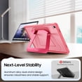 thumbnail image 4 of Fintie Shockproof Case for Samsung Galaxy Tab A11+ Plus 2025/ A9+ Plus 11 Inch 2023, Slim Frosted Hard Cover with Multi-Angle Kickstand, Pink, 4 of 8