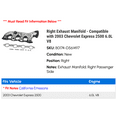 thumbnail image 2 of Right Exhaust Manifold - Compatible with 2003 Chevy Express 2500 6.0L V8, 2 of 2