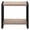 Brown, variant on Dtwnek Rectangle Side Table with Bottom Shelf, Wood Top End Table for Living Room, Bedroom, Black