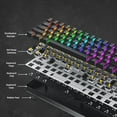 thumbnail image 5 of HK GAMING GK61 60% | Hot Swappable Mechanical Gaming Keyboard | 61 Keys Multi Color RGB LED Backlit for PC / Mac Gamer | ANSI US American Layout ( Black , Mechanical Black ), 5 of 7