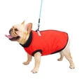 thumbnail image 1 of Abrigo para perro y gato con correa, chaleco para cachorro de Color ancla, chaqueta, disfraces de chihuahua de peluche, tela de Pug (rojo), 1 of 5