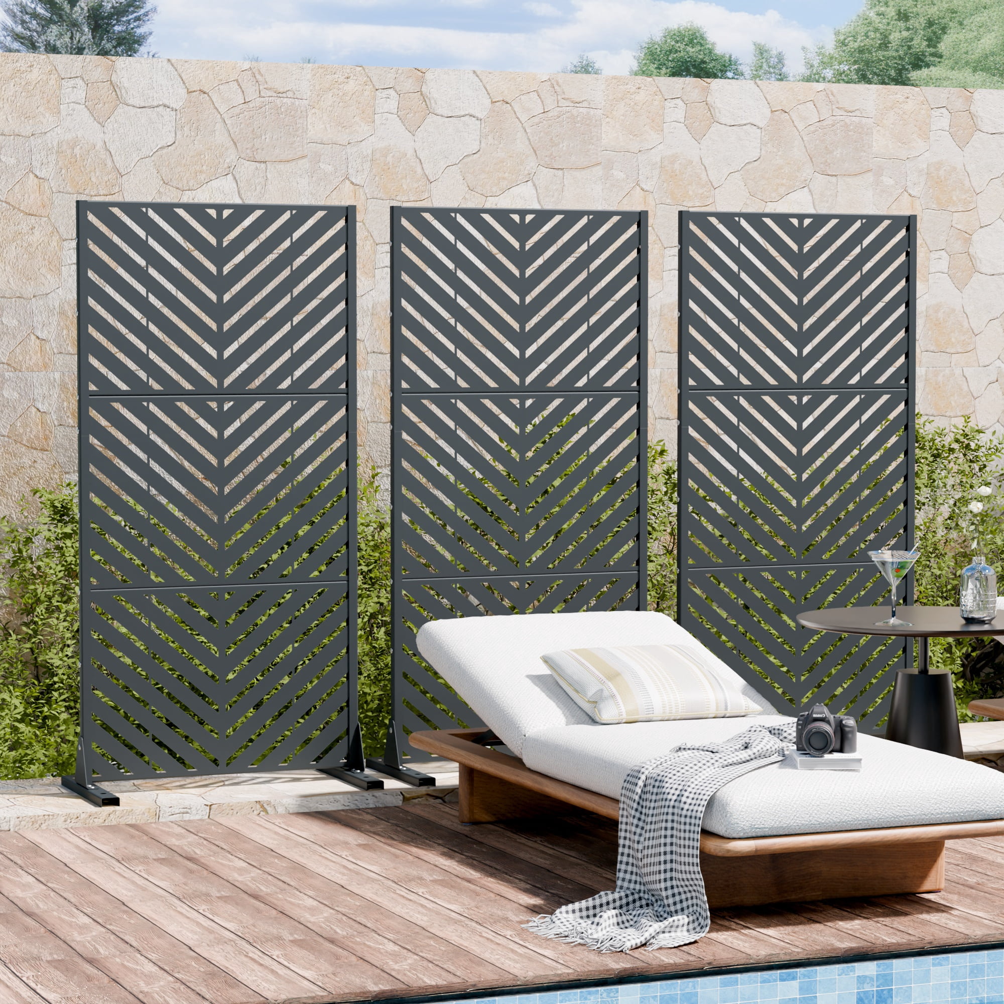 Privacy Metal Screen Fence Panel