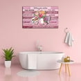 thumbnail image 4 of Framed Floral Canvas Wall Art Women Pink lnspirational Quotes flowers Pictures Office Wall Decor Rustic Paintings Prints Artwork Modern Poster Home for Living Room Bathroo 12x16inch (30x40cm)), 4 of 6