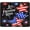 Black G, variant on 4th of July Mouse Pad Stars Stripes and Bright Bursts Rubber Mouse Mat Fashion Print Mousepad for Computers Laptop Mouse 8.3 X 10.3 in