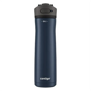 Contigo Aubrey Kids Stainless Steel Water Bottle with Spill-Proof Lid,  Cleanable 13oz Kids Water Bottle Keeps Drinks Cold up to 14 Hours,  Taro/Juniper