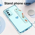 thumbnail image 3 of for Samsung Galaxy S20 Fe 5G Case with Strap Stand Love Hearts Design for Women Girl Men, Plating with Wristband Kickstand Camera Lens Protection Bumper for Galaxy S20 Fe 5G-Blue, 3 of 12