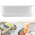 thumbnail image 2 of 2-In-1 Sinks Strainer Basket,Sink Colander With Bowl, Rectangular Sink Strainer Basket,Plastic Washing Draining Bowl,Kitchen Colanders Bowl Set,Filter Bowl For Salad Vegetable Fruit,A, 2 of 9