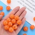 thumbnail image 6 of Imitation Jelly Acrylic Beads Faceted Round Dark Orange 16.5x16mm Hole: 2.5mm about 288pcs/500g, 6 of 7
