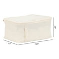 thumbnail image 2 of Unique Bargains Clothes Storage Bags for Closet Organizers w Handles Beige 15.5x11x8.5in, 2 of 7