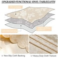 thumbnail image 4 of Waterproof Vinyl Tablecloth, Rectangle Heavy Duty Table Cloth, Wipeable Table Cover for Kitchen and Dining Room (40inch*63inch), 4 of 7