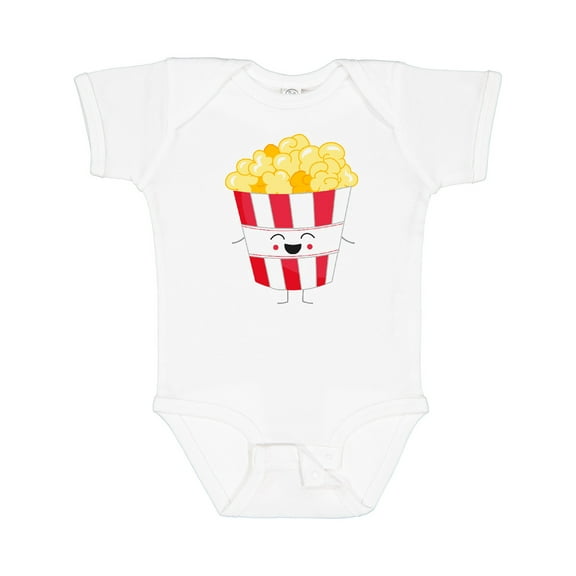 Inktastic Cute Kawaii Popcorn Boys or Girls Baby Bodysuit