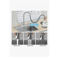 thumbnail image 3 of Grifos Convencionales Para Fregadero Flexible Llave Herramienta De Cocina Brillante Con 3 Modos Salida De Agua Dispersa, 3 of 4