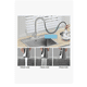 thumbnail image 3 of Grifos Convencionales Para Fregadero Flexible Llave Herramienta De Cocina Brillante Con 3 Modos Salida De Agua Dispersa, 3 of 4
