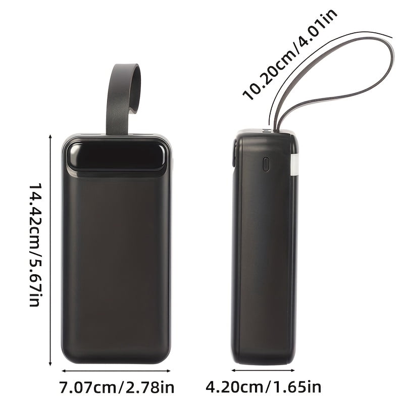 50000mAh External Battery Portable Charger, USB Power Bank 22.5W, PD3.0 Quick Charge Function, 3 Inputs And 3 Outputs, Outdoor Emergency Backup Battery Pack