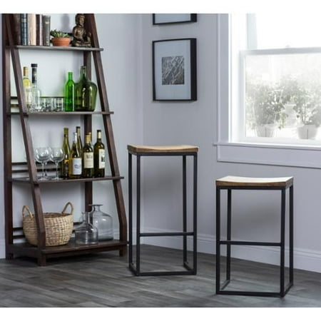 Kosas Home Davie Wood And Iron 30 Inch Backless Barstool By Kosas Home Davie Wood And Iron 30 Inch Backless Barstool By