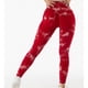 thumbnail image 3 of Leggings sin costuras para mujer, pantalones largos elásticos de cintura alta de fibra de poliuretano de nailon para Fitness, color rojo S, 3 of 6