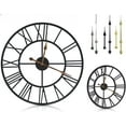 thumbnail image 2 of Large Wall Clocks - 30" - Thick Frame - Oversized Centurion - Roman Numeral - Battery Operated Silent Wall Clocks -Farmhouse Wall Clocks - Metal Round Clocks - USA Owned, 2 of 3