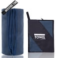 thumbnail image 1 of Toalla de viaje de microfibra, suave, ligera y de secado rápido, súper absorbente, compacta, ideal para viajes, deportes y playa, ideal para acampar, mochilas y gimnasio., 1 of 5