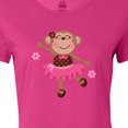 thumbnail image 4 of Inktastic Ballerina Dance Monkey Women's T-Shirt, 4 of 5