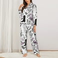 thumbnail image 3 of Bingfone Womens Pajama Sets Cowboy Print,Long Sleeve Loungewear Pajamas Set-Medium, 3 of 9