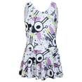 thumbnail image 3 of Jacenvly Swimwear for Girl Clearance 2024 New Style Girls Summer Fashion Cute Print Bikini Ruffles Piece Swimsuit 130 Purple, 3 of 10