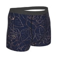 thumbnail image 3 of Haiem Navy Dark Blue Men's Boxer Briefs, Every Day Comfort Stretch Cotton Moisture-Wicking Underwear-Medium, 3 of 9