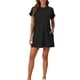 thumbnail image 2 of INSPIRE CHIC Vestido de Noche para Mujeres con Mangas Cortas y Cuello Redondo, Suave, con Bolsillos, 2XL Negro, 2 of 5