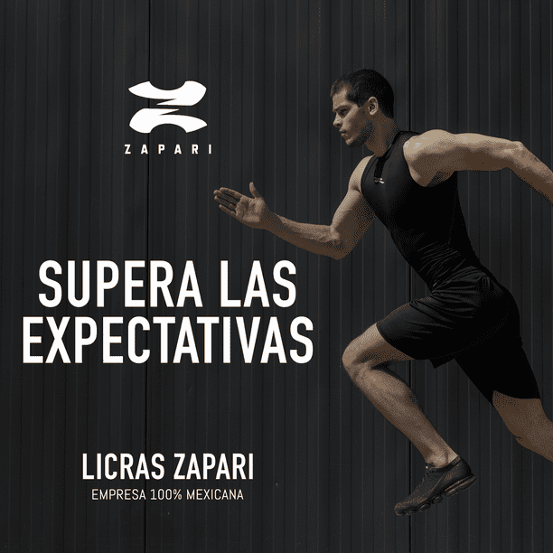 ZAPARI Playera Deportiva Sin Mangas Licras Deportivas para Hombre de Compresion con Cuello Redondo blanco M ZAPARI Licra Deportiva Walmart en linea